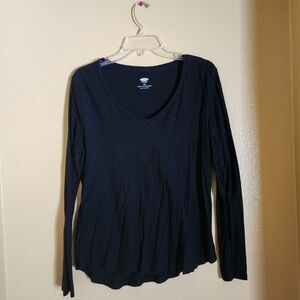 Old Navy Women's Black Long Sleeve Blouse